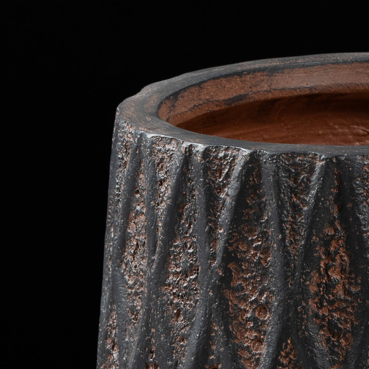 Cache-pot décoratif Haut Antique 28 cm Galan GA — design contemporain pour plante artificielle