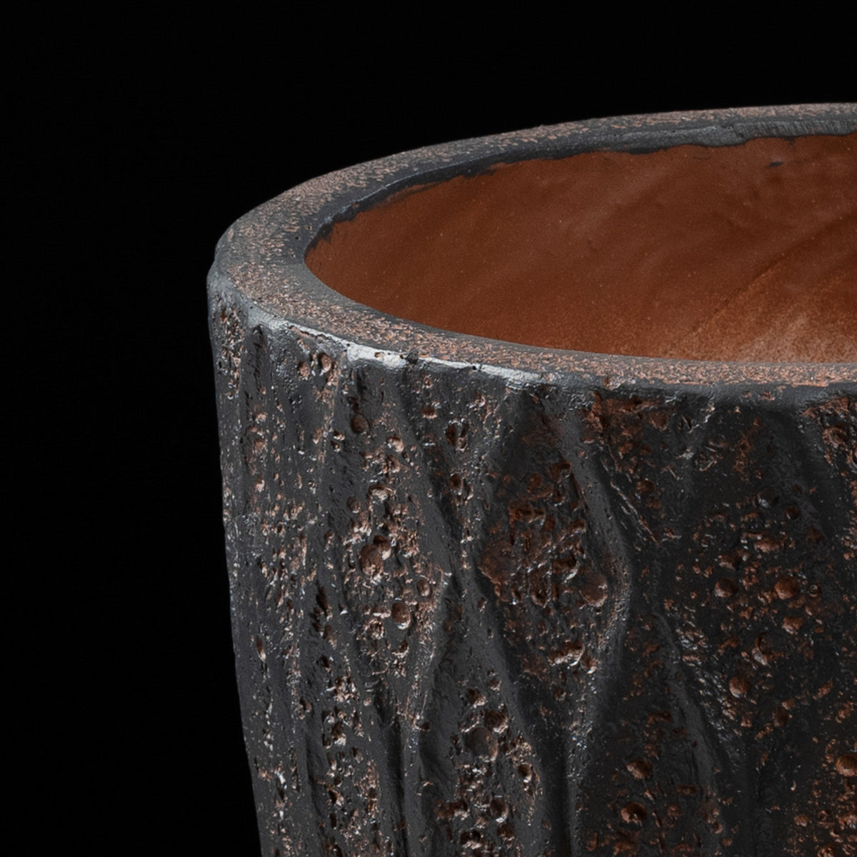 Cache-pot décoratif Haut Antique 21 cm Galan GA — design contemporain pour plante artificielle