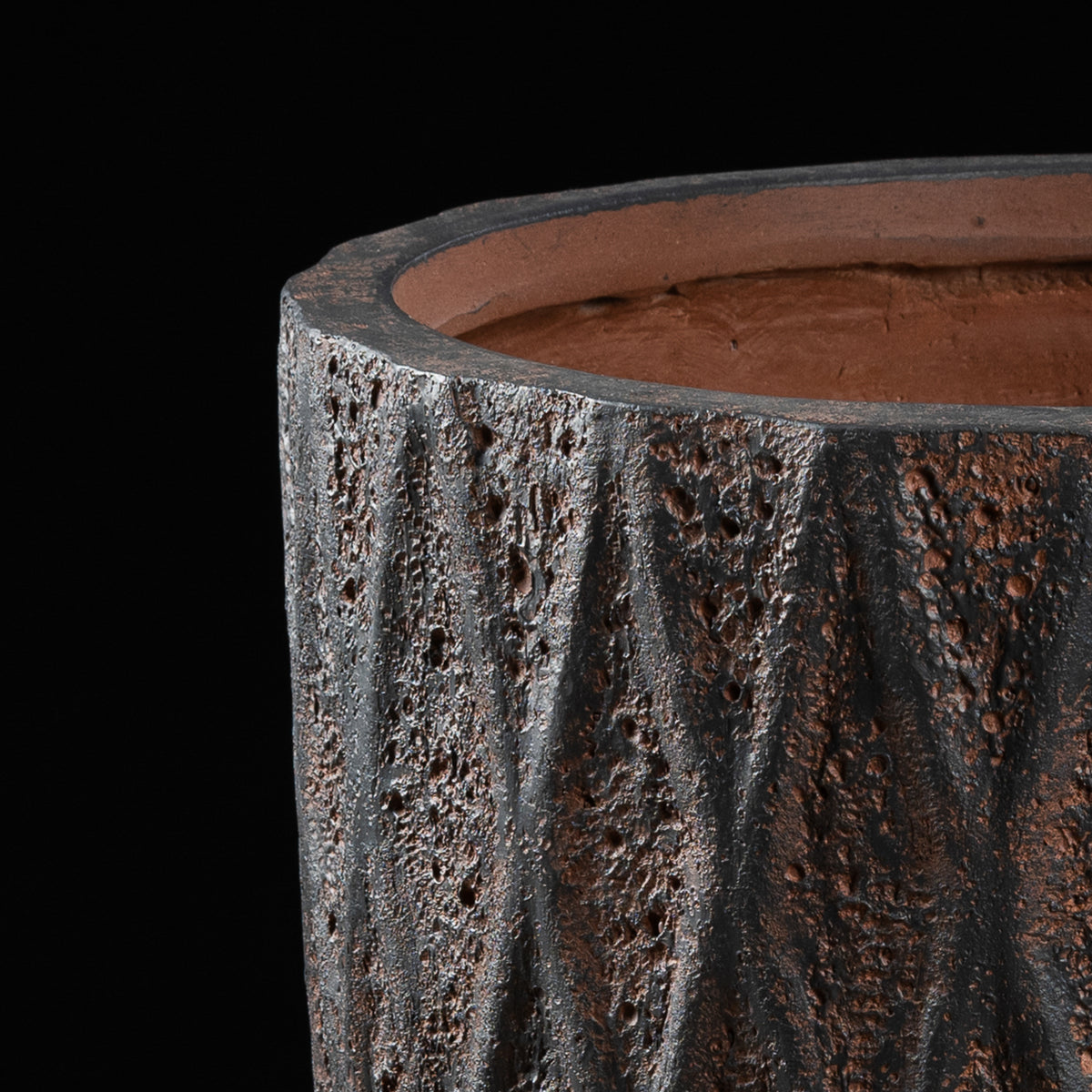 Cache-pot décoratif Vase Antique 52 cm — vue alternative, pour mise en scène plante artificielle