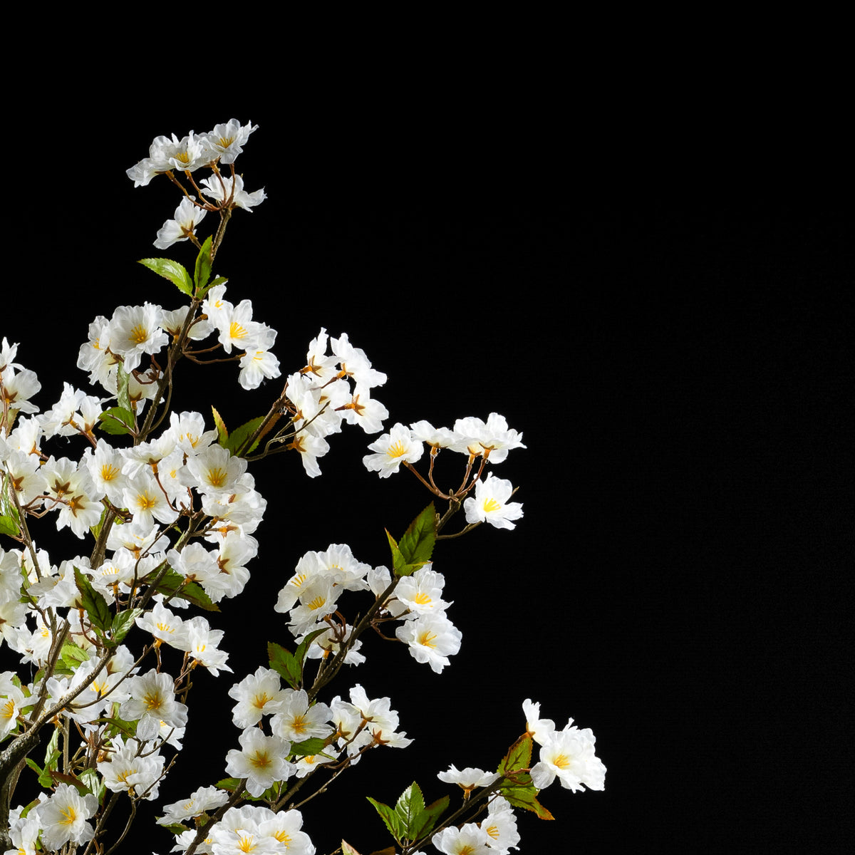 Cerisier du Japon artificiel 120 cm — détail fleurs réaliste, sans entretien