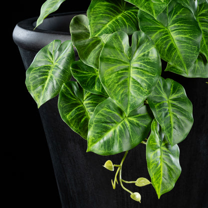 Feuillage retombant artificiel Syngonium 22 cm Galan GA — détail feuillage réaliste, sans entretien