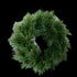 Couronne de Noël artificielle en pin à longues aiguilles 32 cm, vue de face