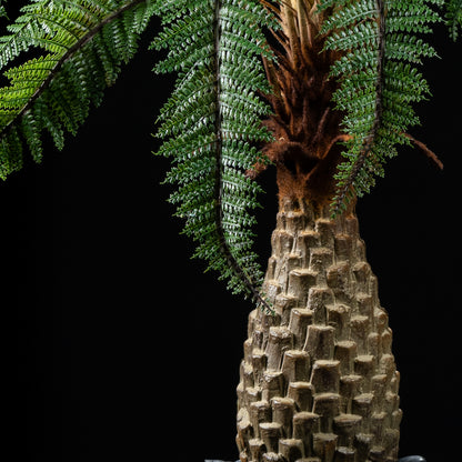 Palmier fougère artificiel Dicksonia tronc 110 cm — détail feuillage réaliste