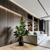 Plante artificielle Ficus Tineke 120 cm en mise en scène salon — décoration intérieure réaliste