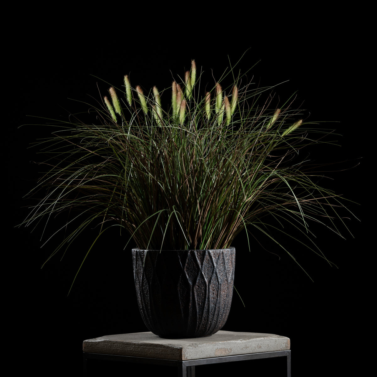 Graminée Pennisetum — graminée artificielle réaliste pour intérieur et extérieur, herbe ornementale décorative
