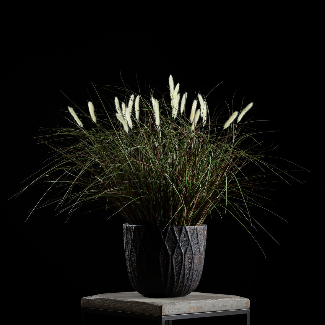 Graminée Pennisetum — graminée artificielle réaliste pour intérieur et extérieur, herbe ornementale décorative