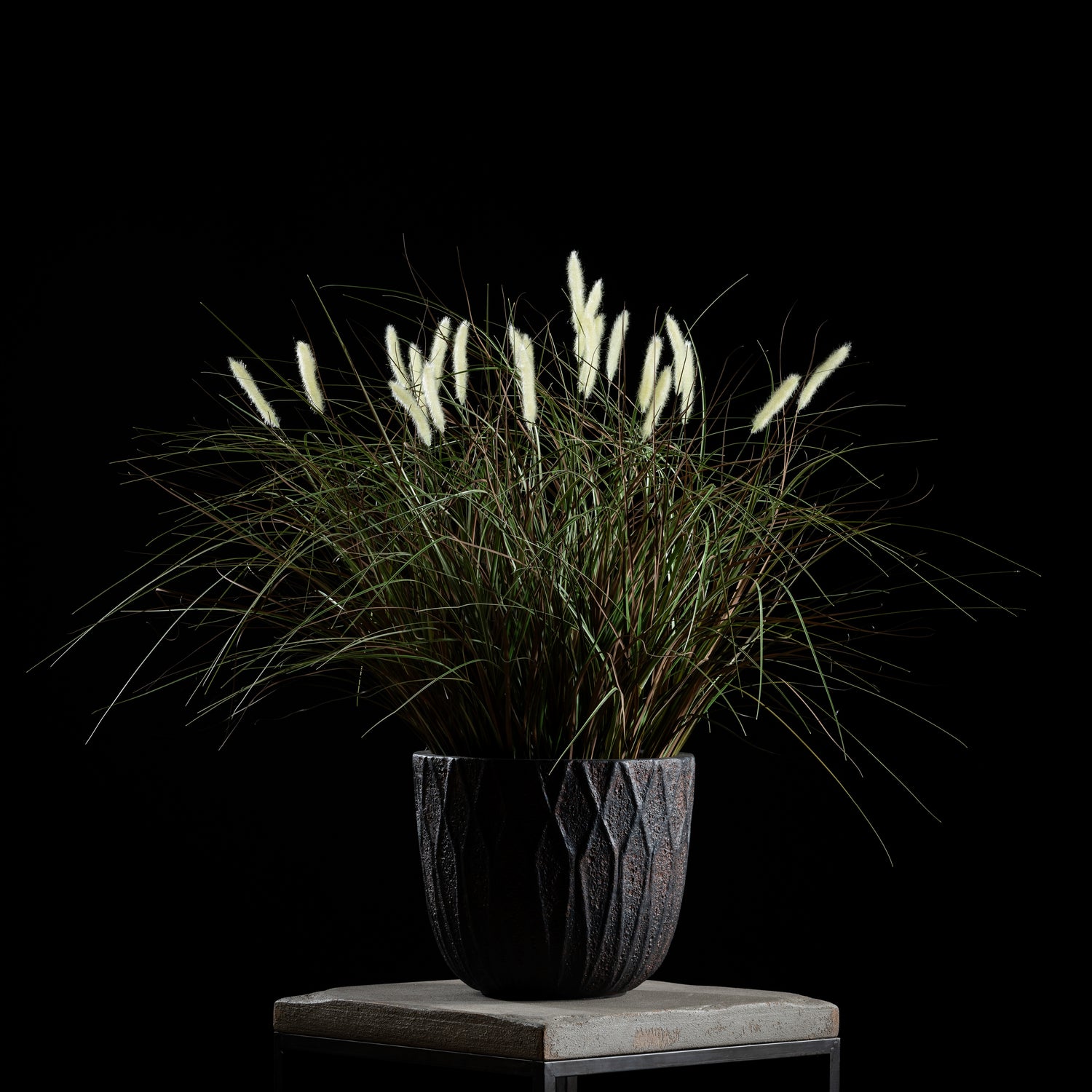 Graminée Pennisetum — graminée artificielle réaliste pour intérieur et extérieur, herbe ornementale décorative
