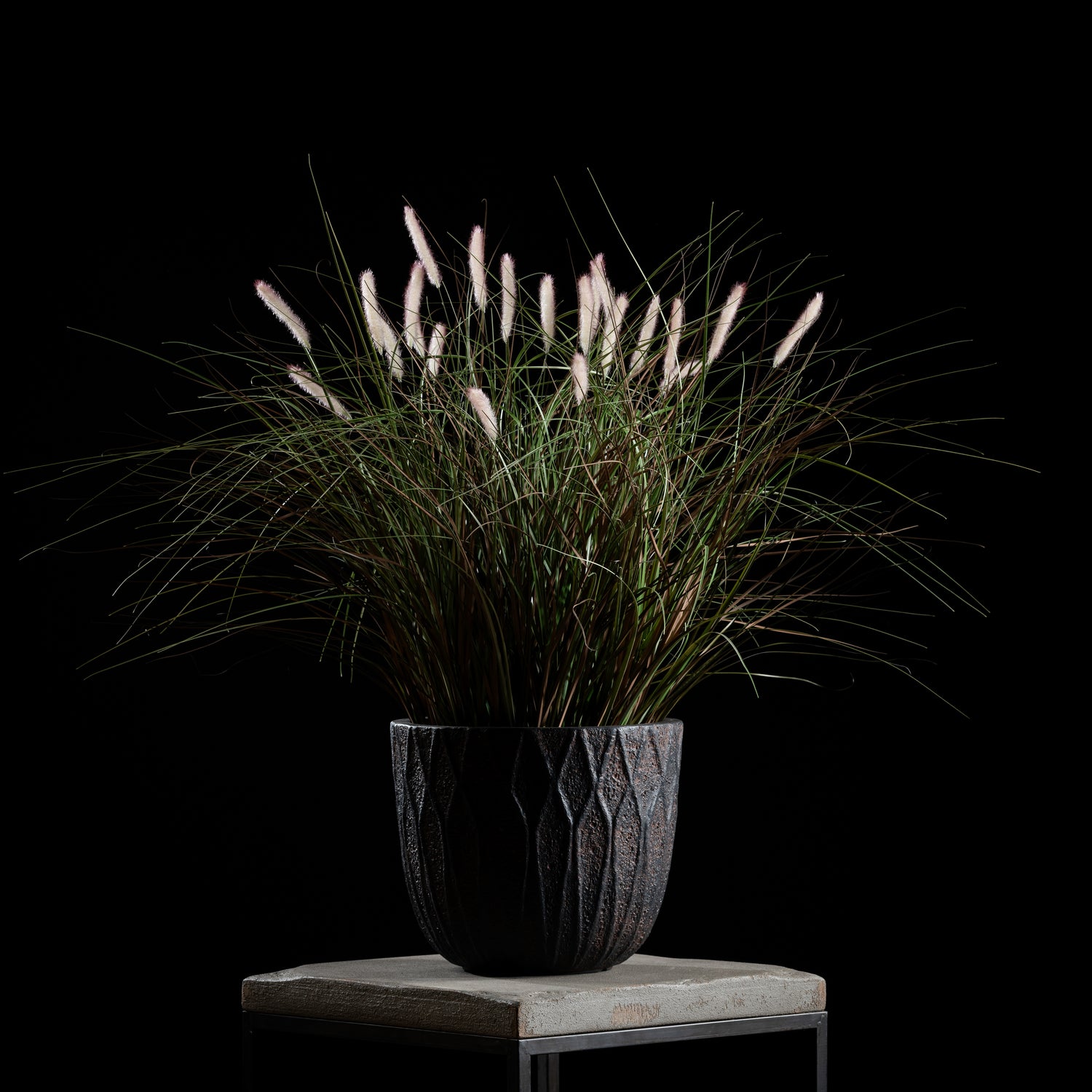 Graminée Pennisetum — graminée artificielle réaliste pour intérieur et extérieur, herbe ornementale décorative