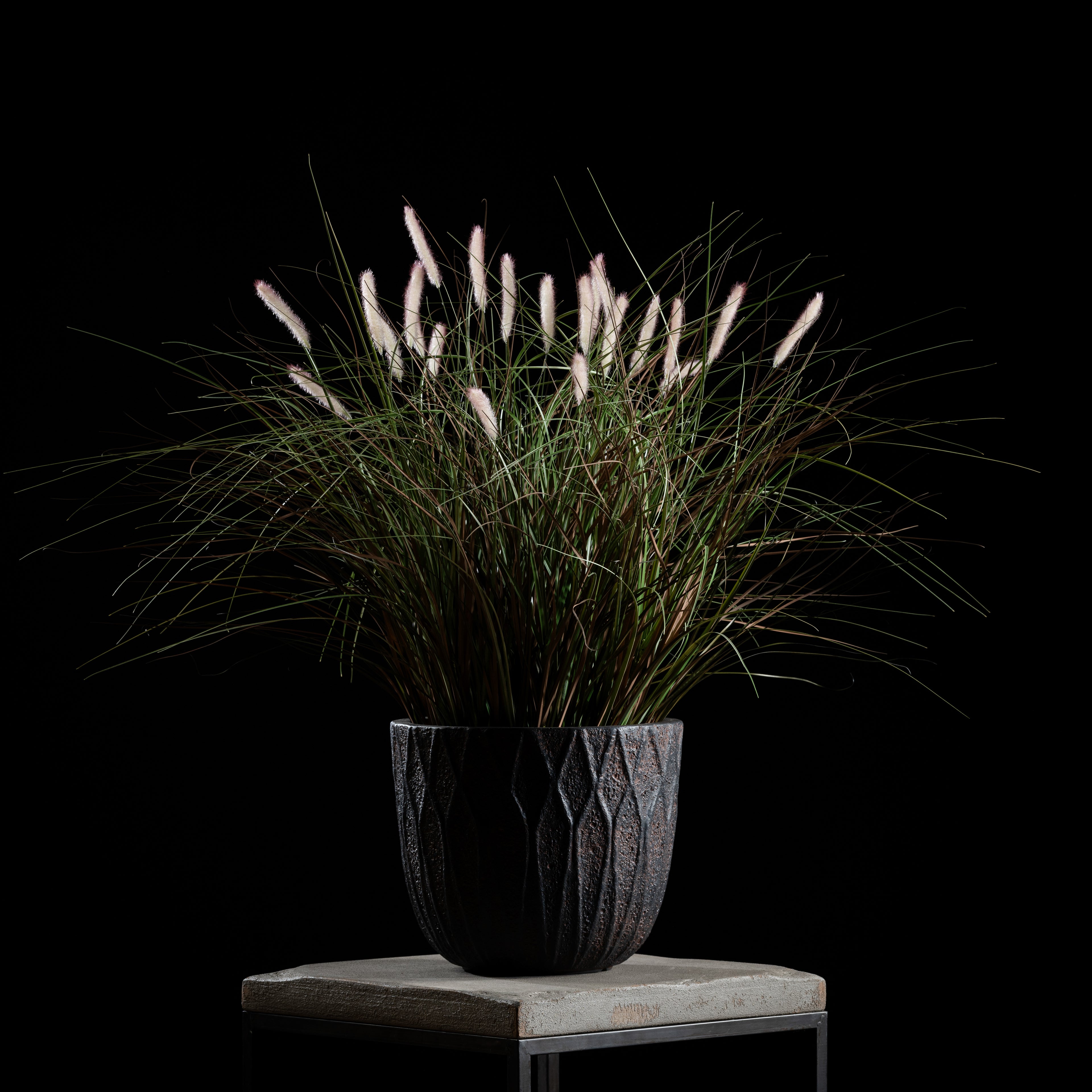 Graminée Pennisetum — graminée artificielle réaliste pour intérieur et extérieur, herbe ornementale décorative