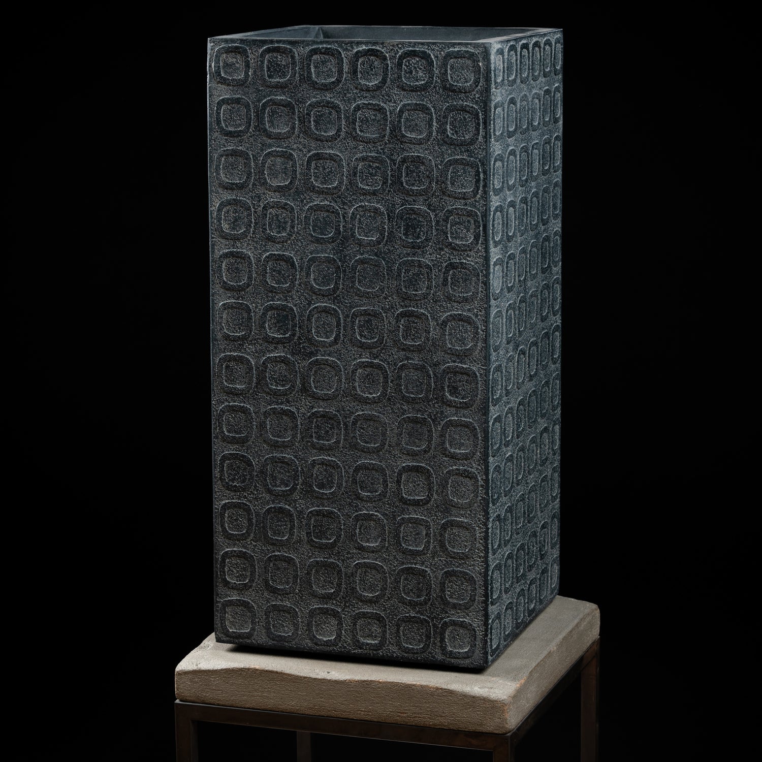 Cache Pot -Vase Haut Mineral