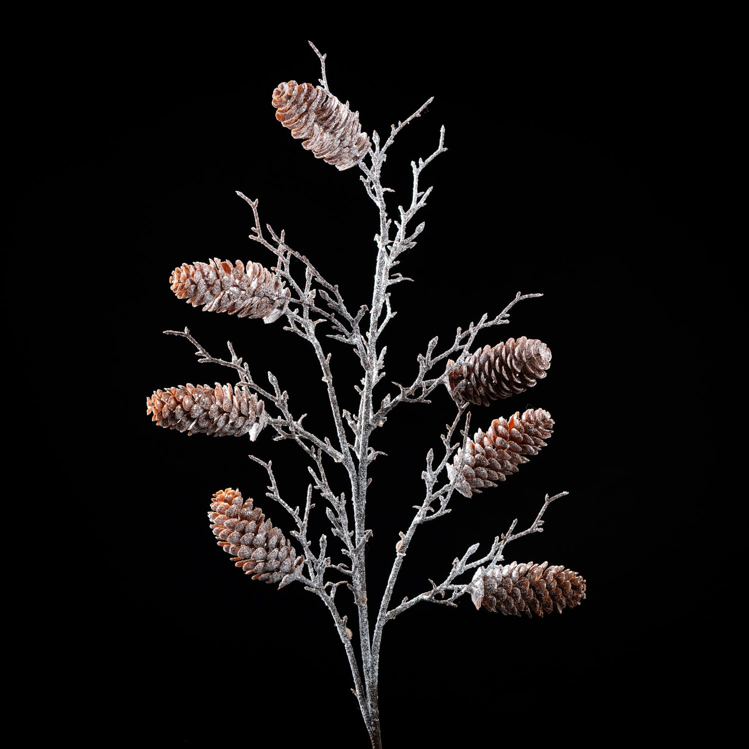 Branche de pommes de pin artificielle Natura 75 cm Galan GA — déco intérieur réaliste sans entretien