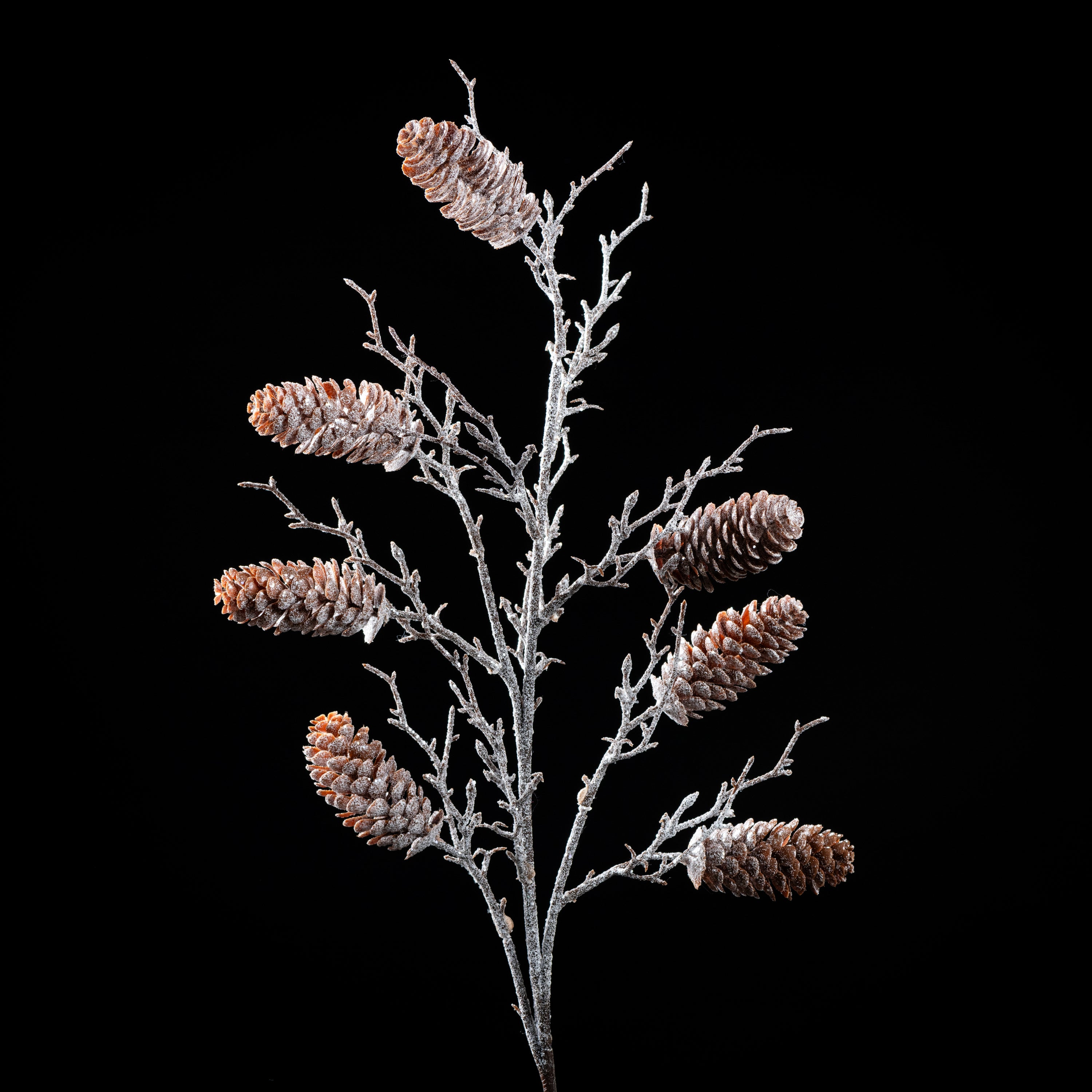 Branche de pommes de pin artificielle Natura 75 cm Galan GA — déco intérieur réaliste sans entretien
