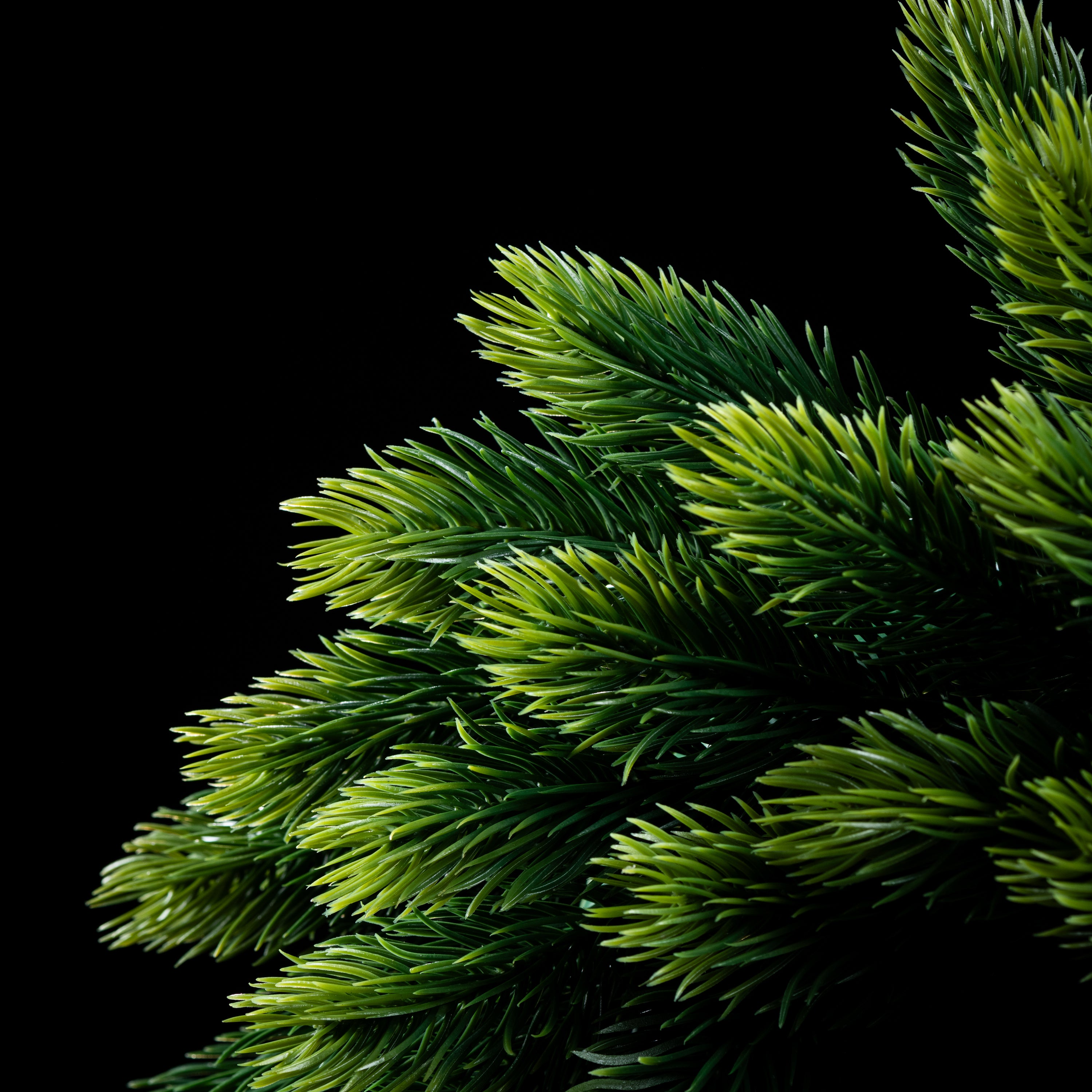 Couronne de sapin artificiel Nordmann 37 cm — détail feuillage réaliste, sans entretien