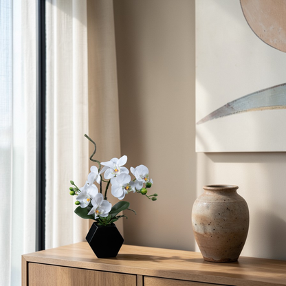Orchidée artificielle Phalaénopsis Amabilis 34 cm Galan GA — déco intérieur réaliste sans entretien