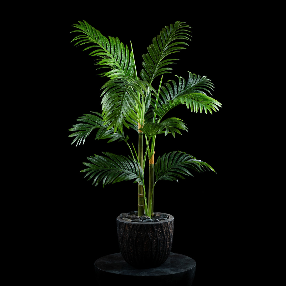 Cache-pot décoratif Palmier Areca 110 cm Galan GA — vue alternative, mise en scène plante artificielle