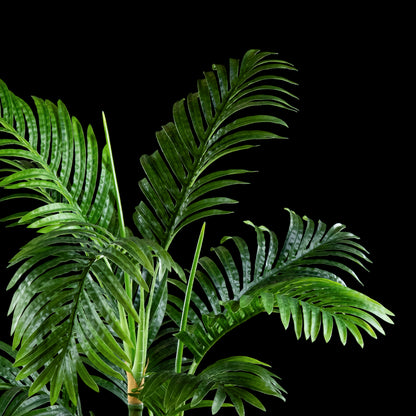Cache-pot décoratif Palmier Areca 110 cm Galan GA — gros plan, qualité premium réaliste