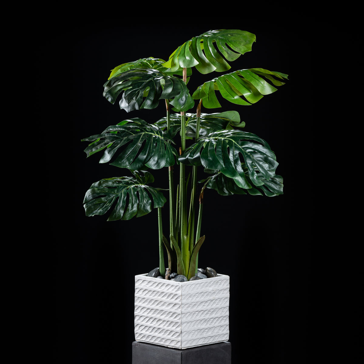 Plante artificielle Philodendron Monstera 110 cm Galan GA — déco intérieur réaliste sans entretien