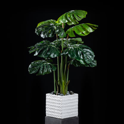 Plante artificielle Philodendron Monstera 110 cm Galan GA — déco intérieur réaliste sans entretien