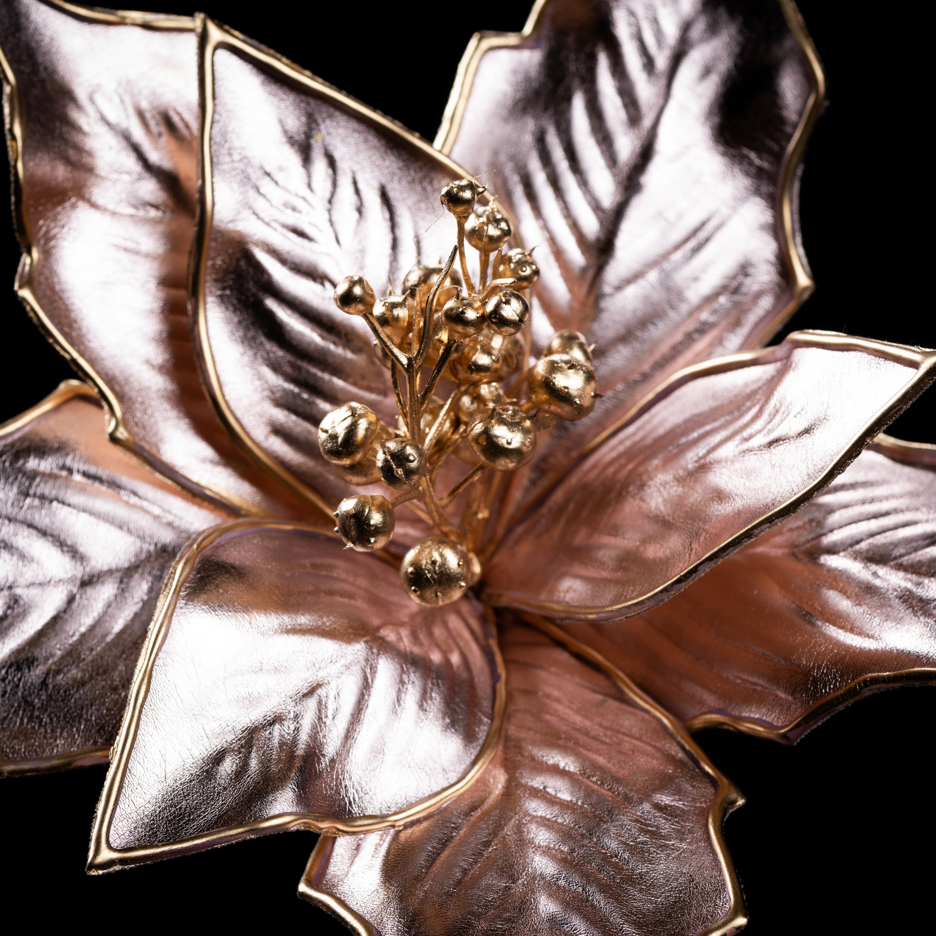 Poinsettia artificiel Velours Galan GA — vue alternative, plante d&