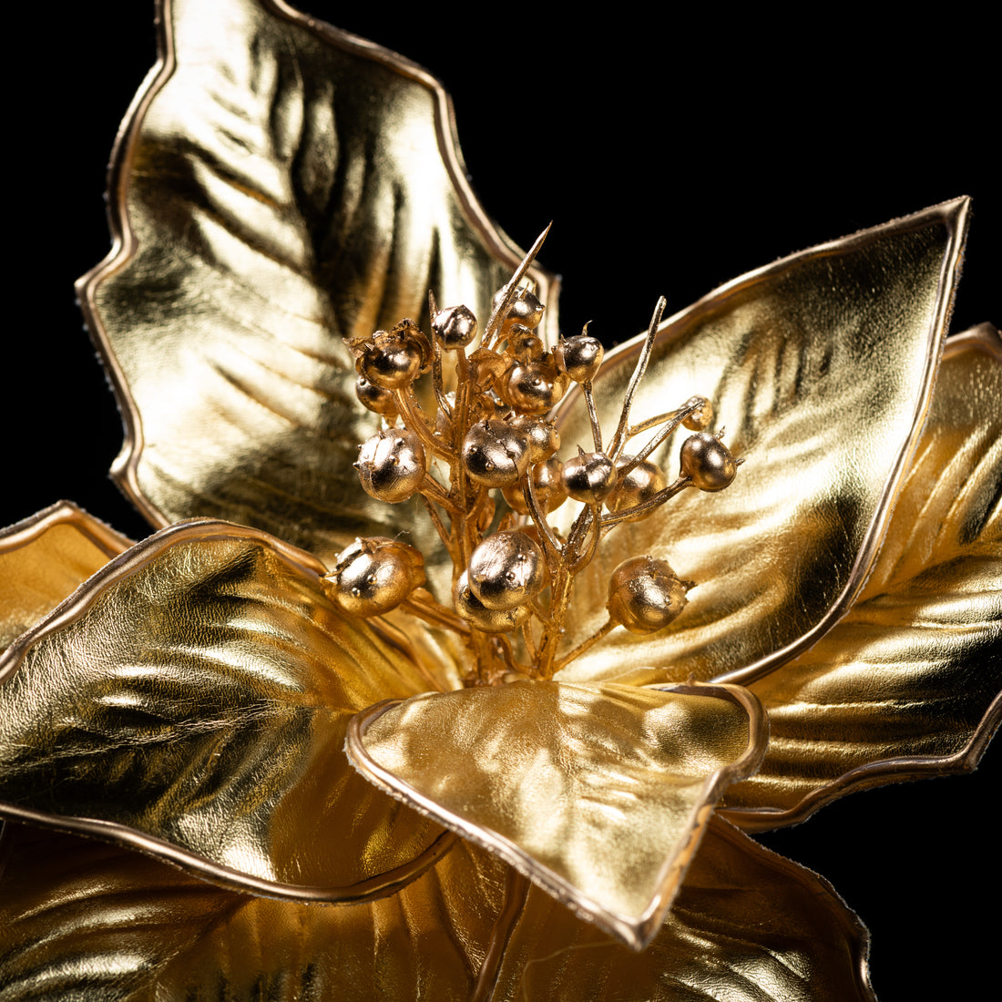 Poinsettia artificiel Velours Galan GA — vue alternative, plante d&