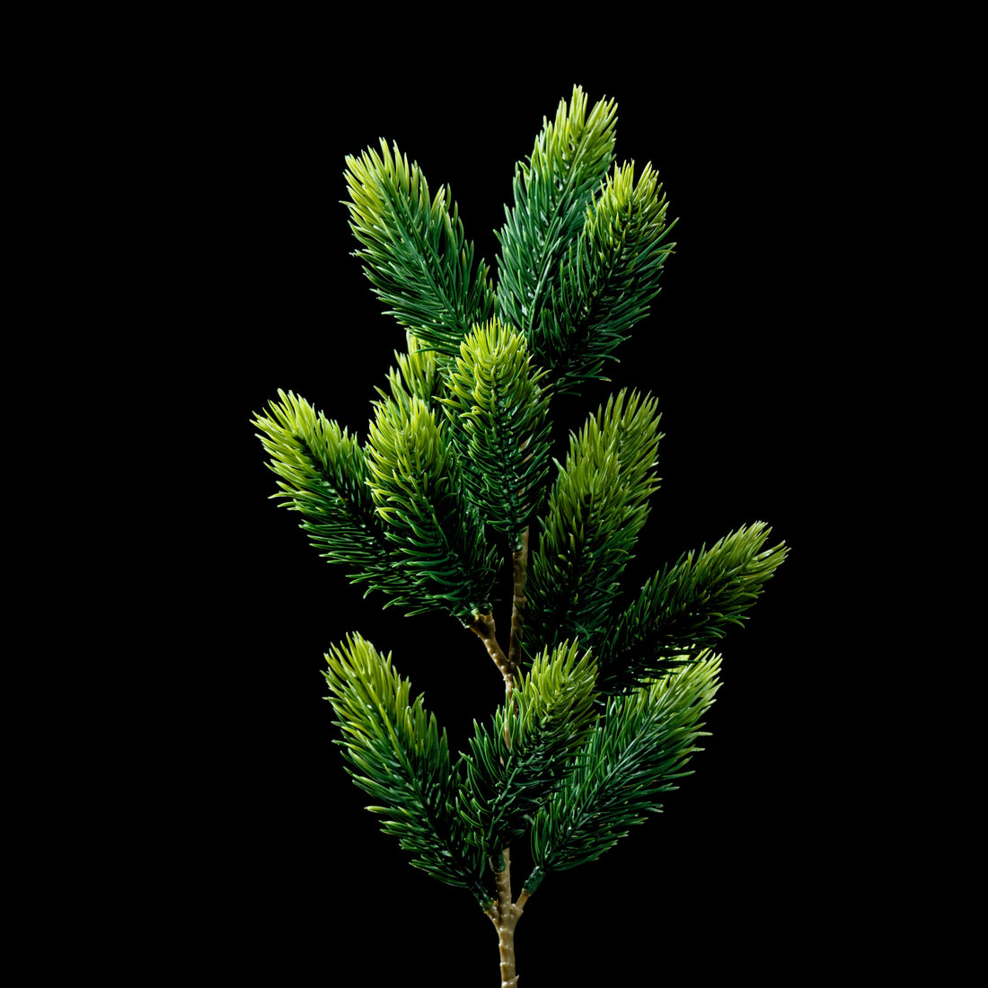 Branche de sapin artificielle verte 48 cm pour Noël, vue d&